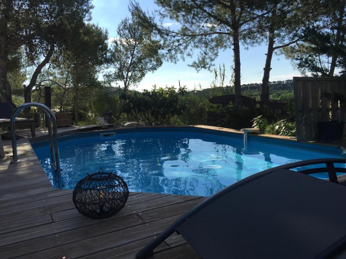 Villa En Bordure De Colline*Piscine*Clim*Netflix Les Matelles Luaran gambar
