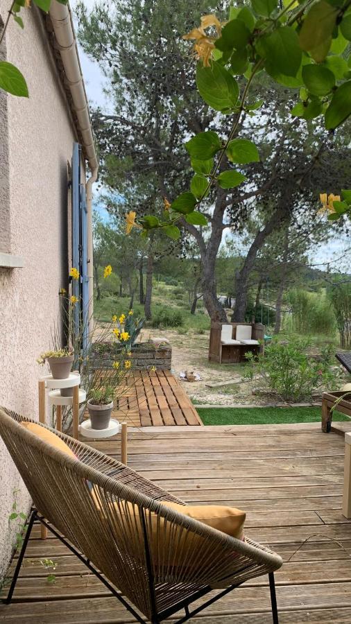 Villa En Bordure De Colline*Piscine*Clim*Netflix Les Matelles Luaran gambar